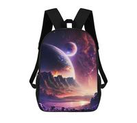 sinyumoney Dawn Of Infinity Galaxy Children's Backpacks School Backpack 3D Printed for Kids Travel Rucksacks Book Bags Kids 17inch School Bag