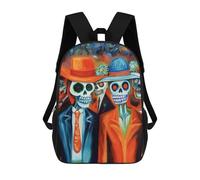 sinyumoney Day of The Dead Parade School Bags Water Resistant Travel Backpack Computer Bag for Campus Outdoor Travel Sports 17inch