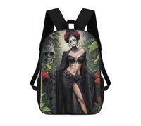 sinyumoney Day of The Dead Woman School Backpack Large Water Resistant Laptop Backpack for Girls Boys Teenage 17inch