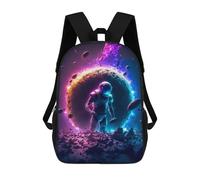 sinyumoney Dead Astronaut Backpacks Kids 17inch School Backpack School Bag 3D Printed School Bag for Boys Elementary And Middle School Students