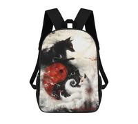 sinyumoney Death And Life Fox Fantasy Rucksack Computer Rucksack for School/Work/Travel for Girl, Teen Girls 17inch
