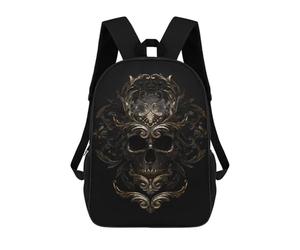 sinyumoney DEATH MAJESTIC School Bag Backpack Teen Schoolbag 3D Printing Adjustable Schoolbag Fashion Pocket Bag for Kids Boys Girls Students And Teenagers Fans 17inch