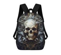 sinyumoney Decadent Skull 1 School Backpack for Girls Backpack Water Repellent Casual Daypack Lightweight Rucksack Boy Girl School Backpack 17inch