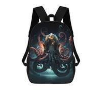 sinyumoney Deep Sea Backpacks 3D Printed Kids School Backpack Outdoor Casual Daypack Fashion Casual Children Backpacks Cute Travel Bags 17inch