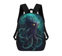 sinyumoney Deep Sea Octopus Fantasy Art Kids Backpack, Kids School Bag 3D Printed School Backpacks for Boys And Teenager School Students 17inch