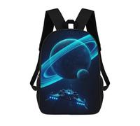 sinyumoney Deep Space Voyage Backpack 3D Printed Children's School Backpack for Kids High Capacity Travel Rucksacks Book Bags Kids School Bag Back Pack 17inch