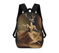 sinyumoney Deer As A Graceful Dancer School Bags Secondary Causal Travel High School Bags for School/Work/Travel 17inch