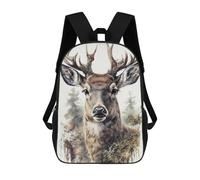 sinyumoney Deer Face Nature Animal Backpack School Bag Travel College Rucksack Backpacks for Men, Women & Teenage Boys 17inch