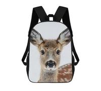 sinyumoney Deer Face School Bags Business Laptop Rucksack Bag Unisex Casual Daypack for Camping Outdoor Adventures And Daily Travel 17inch