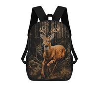 sinyumoney Deer in The Forest Children's Backpack, Schoolbag Large Capacity Students Bookbag Rucksack Knapsack for Boys Girls Adults Teen 17inch