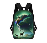 sinyumoney Deer Lady Backpack School Bag Travel College Rucksack Backpacks for Men, Women & Teenage Boys 17inch