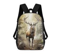 sinyumoney Deer Wild Backpack School Bag Secondary Causal Travel High School Bags - Perfect for Travel, Work And Daily Use 17inch
