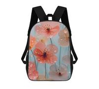 sinyumoney Delicate Flowers with Water Droplets Backpack School Bag Work Laptop Backpack Rucksack Bag for Teenage Girls Boys Women Men 17inch