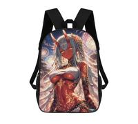 sinyumoney Demon Girl 3D Printed School Bag Children's School Backpack Schoolbags Travel Backpacks Casual Fashion Bag for Kids School Students 17inch