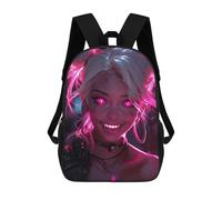 sinyumoney Demon Girl School Bags Lightweight Airport College Students Back Pack for School/Work/Travel 17inch