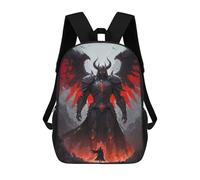 sinyumoney Demonscape Duel School Backpack Lightweight Schoolbag Dayback Bookbag College for Teenage Girls Boys Women Men 17inch