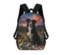 sinyumoney Desert Dog Portrait Rucksack School Secondary High School College Backpack Travel for Campus Outdoor Travel Sports 17inch