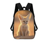 sinyumoney Desert Fox Sunset Children's Backpacks School 3D Printed Bag Bookbag for Kids Travel Rucksacks Boy Girl Book Bags Kids School Bag 17inch