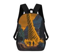 sinyumoney Desert Hikers Encounter Strange Phenomenon Backpack School Bag Rucksack Casual Daypacks School Work Travel Bag for Teenage Girls Boys Women Men 17inch
