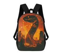 sinyumoney Desert Serpent Backpack School Lightweight Schoolbag Dayback Bookbag College for Men/Women 17inch