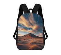 sinyumoney Desert Twilight Rush Backpacks 3D Printed 17inch Kids School Backpack Outdoor Casual Daypack Casual Travel Bags for Middle School Students
