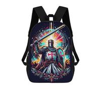 sinyumoney Deus Vult Backpack School Large School Backpack for Boys - Perfect for Travel, Work And Daily Use 17inch