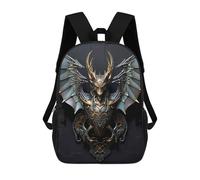 sinyumoney Devil Dragon Art Deco Rucksack Water Resistant Computer Rucksack for Camping Outdoor Adventures And Daily Travel 17inch