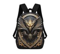 sinyumoney Devil Dragon Wings School Bags Lightweight Airport College Students Back Pack for School/Work/Travel 17inch