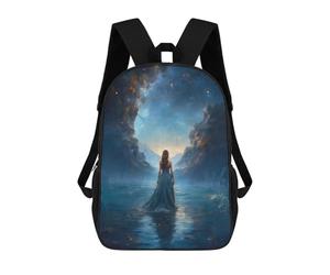 sinyumoney Digital Dreamscapes Backpack School Business Laptop Rucksack Bag Unisex Casual Daypack for Teenage Girls Boys Women Men 17inch