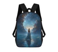 sinyumoney Digital Dreamscapes Children's Backpacks 17inch School Backpack 3D Printed Bag Bookbag for Kids Travel Rucksacks Boy Girl Book Bags Kids School Bag