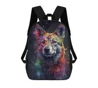 sinyumoney Dingo Dog Painting Ronaldo Backpack, Children's Backpack, Student School Bag, Book Bag, 3D Printed School Bag For Boys And Girls, 17inch