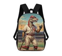 sinyumoney Dino Home Run Hero 4 Backpacks Kids School Backpack School Bag 3D Printed School Bag for Boys Elementary And Middle School Students 17inch