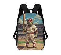 sinyumoney Dino League Icon 33 School Backpack 3D Printed School Bags Boys Girls Laptop Backpack for Kids/Students/Adults 17inch