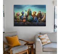 sinyumoney Dinosaur Adventure Fun & Friendship Art Work for Home Walls Wall Decor Ready to Hang for Bathroom Toilet Decor Large Canvas Wall Art for Living Room 08x12inch(20x30cm)