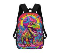 sinyumoney Dinosaur Landscape Backpack School Bag Secondary Causal Travel High School Bags for Campus Outdoor Travel Sports 17inch
