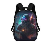 sinyumoney Dissolving In Space Backpack 3D Printed Children's School Backpack Kids Travel Backpacks High Capacity Book Bags Children's Backpack Rucksack 17inch