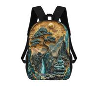 sinyumoney Divine Reflection Kintsugi Children's Backpacks School Backpack 3D Printed Backpack for Kids Travel Rucksacks Book Bags Kids School Bag 17inch