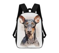 sinyumoney Doberman Pinscher Dog Backpack School Bag Travel College Rucksack Backpacks for Camping Outdoor Adventures And Daily Travel 17inch