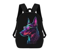 sinyumoney Doberman Pinscher Rucksack Fashion Stationery Backpack Waterproof Casual Daypacks for Men, Women & Teenage Boys 17inch