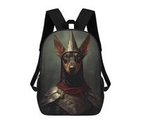 sinyumoney Doberman Viking School Bags Lightweight Airport College Students Back Pack for School/Work/Travel 17inch