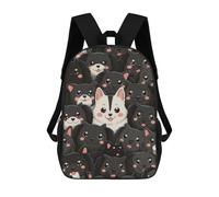 sinyumoney Dog Dogs Animal Backpack School Bag Lightweight Airport College Students Back Pack for Men, Women & Teenage Boys 17inch