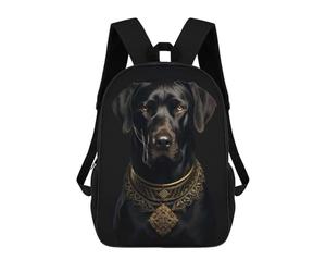 sinyumoney Dog Gold Dark Rucksack Lightweight Casual Daypack School Backpacks for Campus Outdoor Travel Sports 17inch