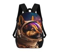 sinyumoney Dog in Space Helmet -6 Backpack Cartoon Plush Bag, 3D Backpack for Kids School Bag Birthday Gift Idea for Boys And Girls 17inch
