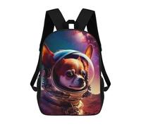 sinyumoney Dog in Space Helmet on Mars Rucksack School Secondary High School College Backpack Travel for Teenage Girls Boys Women Men 17inch