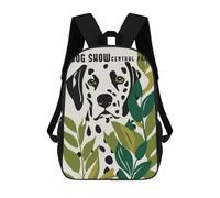 sinyumoney Dog Show NY Central Park Kids Backpack 17 Inch School Bag 3D Printed Cartoon School Backpacks for Boys And Teenager School Students