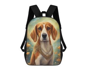 sinyumoney Dog000117 Kids School Backpack School Bag 3D Printed School Bag for Boys Elementary And Middle School Students 17inch