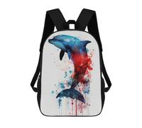 sinyumoney Dolphin Animal School Bags Water Resistant Travel Backpack Computer Bag for Campus Outdoor Travel Sports 17inch