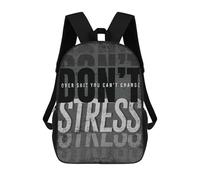 sinyumoney Dont Stress School Bags Rucksack Casual Daypacks School Work Travel Bag for Campus Outdoor Travel Sports 17inch