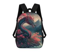 sinyumoney Dragon Amidst Autumn Trees Rucksack Rucksack Casual Daypacks School Work Travel Bag for Camping Outdoor Adventures And Daily Travel 17inch