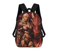 sinyumoney Dragon Armor Fantasy Artwork-2 Backpack School Daypacks Business Backpack Water Resistant Bookbag for Boys/Girls/Teenagers 17inch